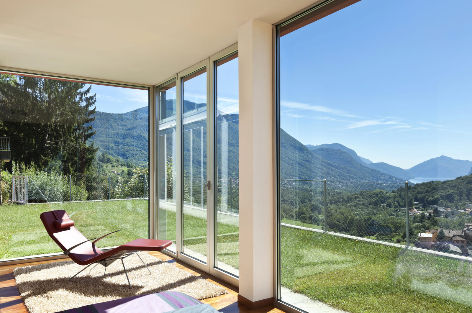 ambiente che può risultare diverso con  finestre green